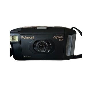 Polaroid Captiva SLR Instant Film Camera Auto Focus Black Samsonite Case Manual